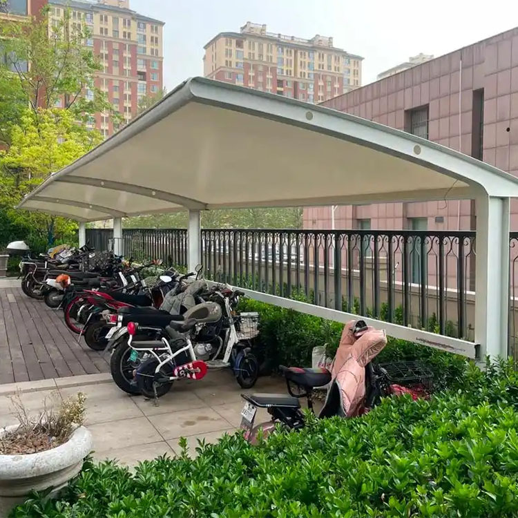 海伦市膜结构电动车棚